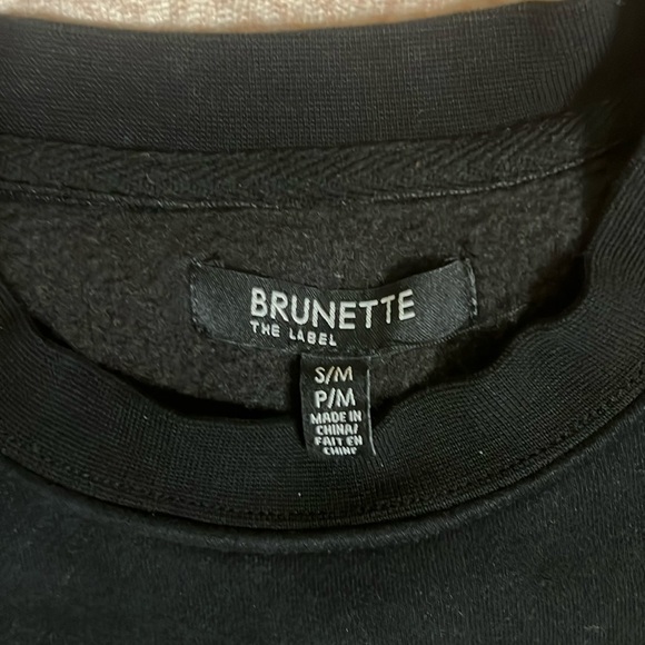 Brunette The Label “Cheers Babe” gold glitter sweatshirt - Picture 3 of 6